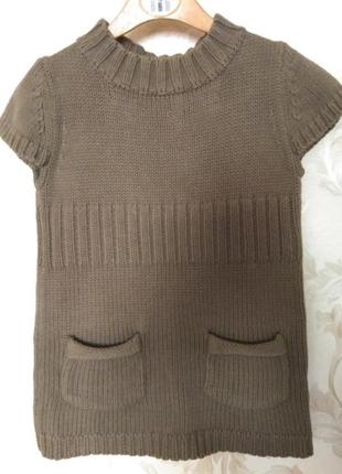 Трикотажное платье, туника для девочки 2-4 года, star girl