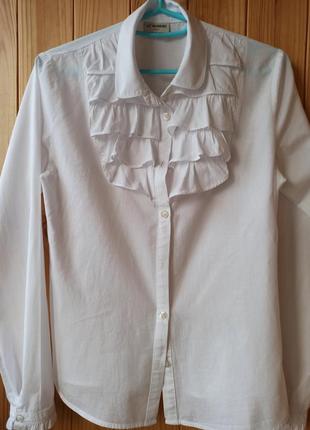 Блуза-сорочка шкільна форма 158-146 см