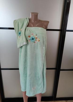 Набір для лазні, сауни,парео+челма