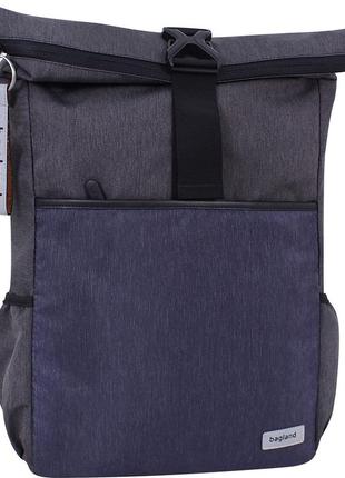 Рюкзак bagland sapphire 12 л. серый / синий