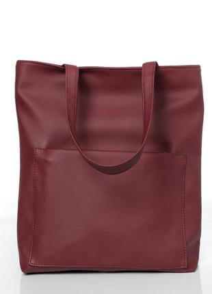 Містка сумка-шоппер для активних дівчат з якісною еко шкіри
