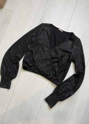 Нарядна блузка , блуза з декольте , лонгслив