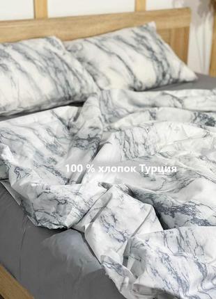 Мрамор -стильное постельное белье из турецкого хлопка1 фото
