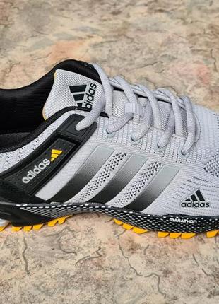 Кроссовки мужские адидас маратон (adidas marathon tr) св.серый сетка