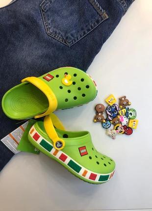 Дитячі крокси crocs crocband lego green