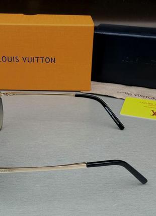 Окуляри в стилі louis vuitton стильні сонцезахисні окуляри краплі унісекс синьо-фіолетовий градієнт дзеркальні4 фото