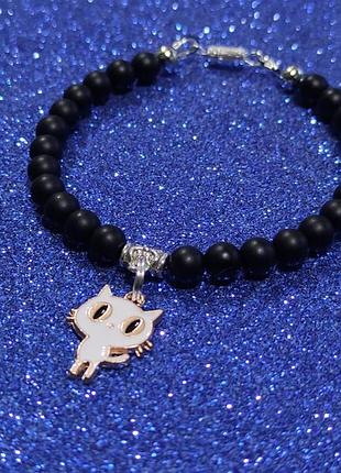 Браслет-совушка-шунгит 18 см