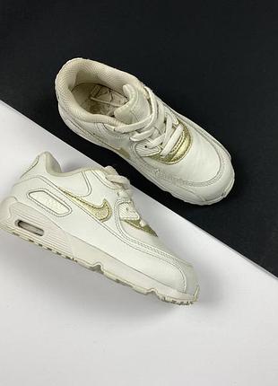 Кроссовки для малышей nike air max 90 ltr original кожаные белые