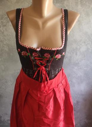 Карнавальний костюм червона шапочка s 42 фартух плаття хелоуін хэлоуин косплей3 фото