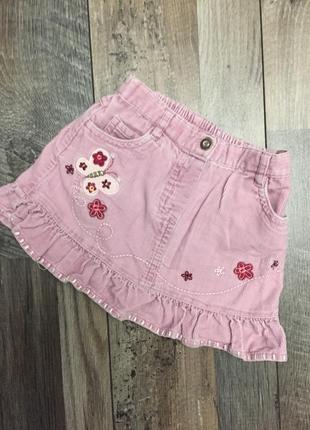 Юбка вельветовая