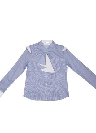 Блуза шкільна для дівчинки, бавовна, лінда, зростання 140-170