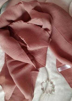 Шарф весенний розово пудровый primark