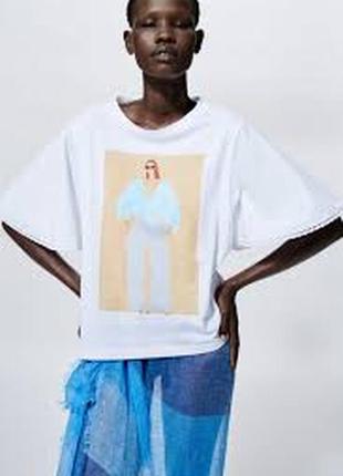 Футболка  zara размер с, м, л