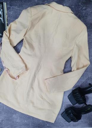 Стильне плаття піджак блейзер виріз беж нюд oh polly10 фото