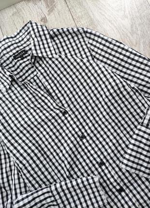 Сорочка в клітку, базова, 100% бавовна, jaeger оригінал.5 фото