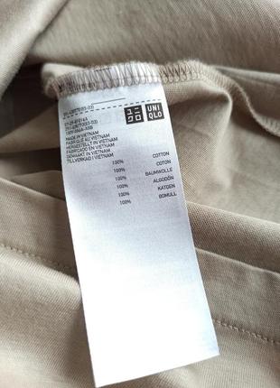 Качественное базовое платье миди uniqlo свободного силуэта из натуральной ткани 100% хлопок6 фото