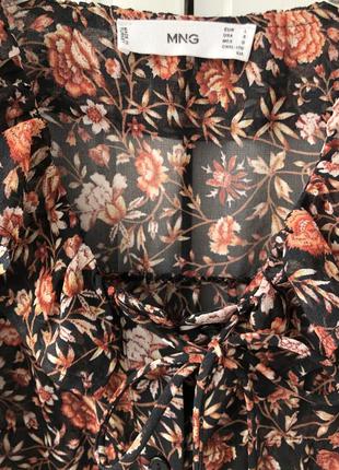 Классная воздушная блуза с воланами mango9 фото