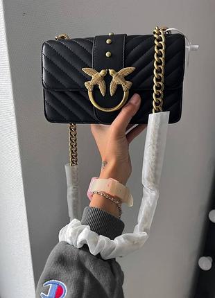 Сумка pinko premium black чорна
