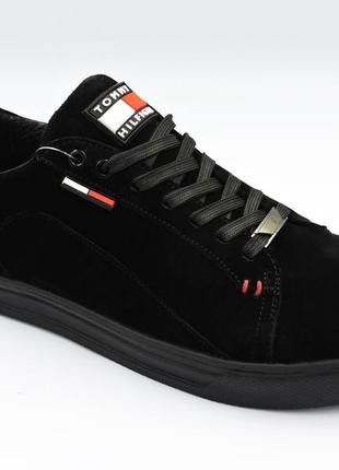 Кроссовки кожаные tommy hilfiger