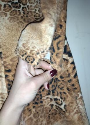 Довгий піджак леопардовий піджак звіриний принт кардиган.6 фото