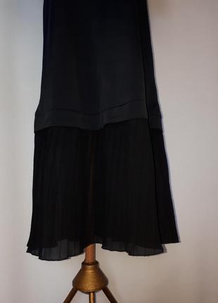 Платье-футболка с плиссированым прозрачным низом asos (размер 34-36)6 фото