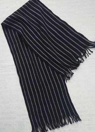 Модный шерстяной шарф в полоску / плотный трикотажный шарф2 фото