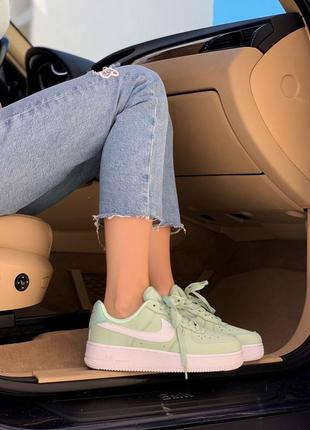 Nike air force mint распродажа последний размер женские мятные фисташковые кроссовки найк форс жіночі зелені кросівки розпродаж 385 фото