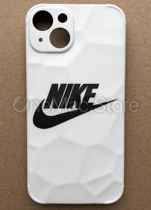 Чехол nike 3d для iphone 13 (белый/white)2 фото