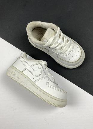 Кросівки дитячі nike force 1 original білі шкіряні