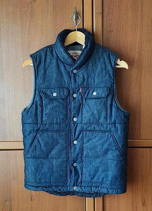Синя джинсова жилетка levi's | levis thermore