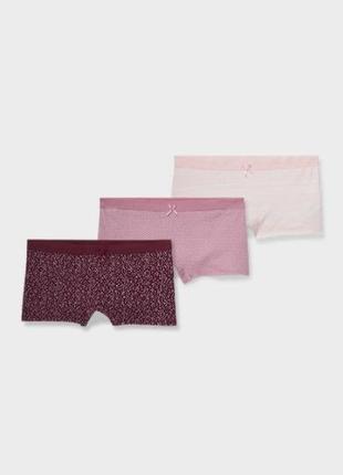 Шортики трусики  для девочки  комплект 3шт c&a