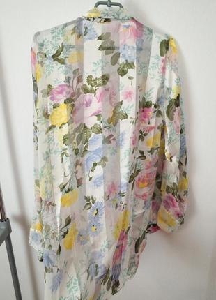 Любимая прозрачная блуза в цветочный мотив8 фото
