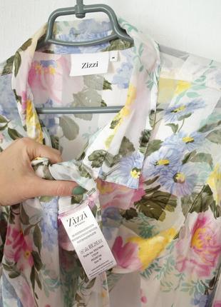 Любимая прозрачная блуза в цветочный мотив5 фото