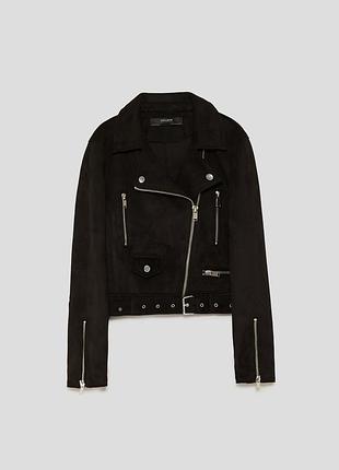 Жіноча байкерська куртка zara