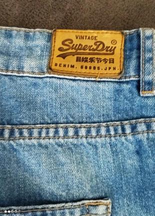 Джинсы superdry harper boyfriend badged jeans. крутые рваные джинсы (рваности фабричные)5 фото