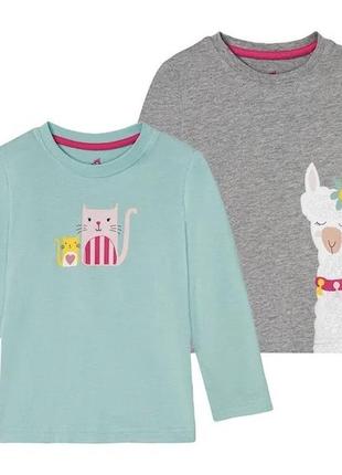 Lupilu футболка з довгими рукавами для дівчаток реглан