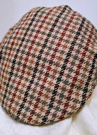 Классическая британская твидовая flat cap от canda. made in uk
