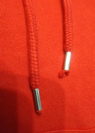 Красный свитшот худи с капюшоном monki m5 фото
