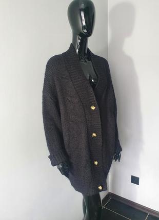 Кардиган zara оверсайз шерсть, мохер