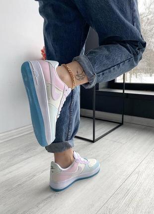 ☀️nike air force 1 changing color брендовые яркие кроссовки найк форс меняют цвет на солнце тренд весна осень новинка кросівки міняють колір6 фото