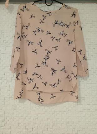 Блузка блуза с птицами