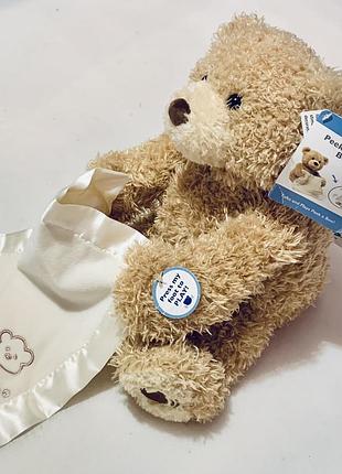 Говорящий медвежонок ку-ку peek-a-boo bear baby gund (оригинал)