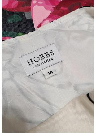 Платье натуральное миди в цветы hobbs шелк8 фото