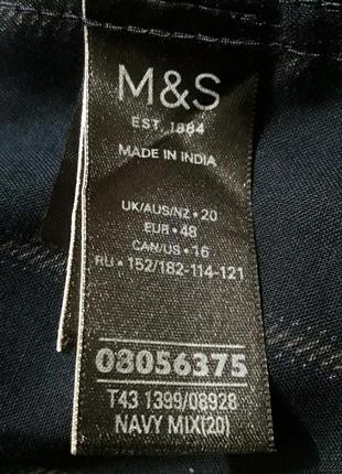 Брендовая  100% вискоза  стильная блуза  р.20 от marks &spencer4 фото