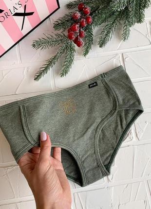 Трусики victoria’s secret pink оригінал сліпи шортики труси в рубчик