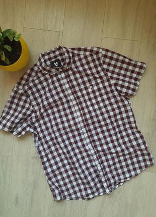 Рубашка в клетку мужская хлопок сорочка шведка by very