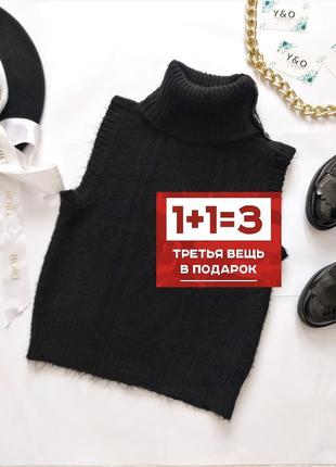 Трендовая теплая безрукавка жилетка черная в идеальном состоянии 🖤vero moda🖤1 фото