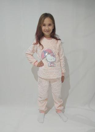Детская тёплая пижама ( рост 128-146)