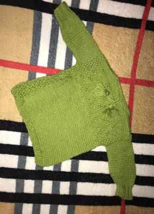 Вызаный свитер ручной работы