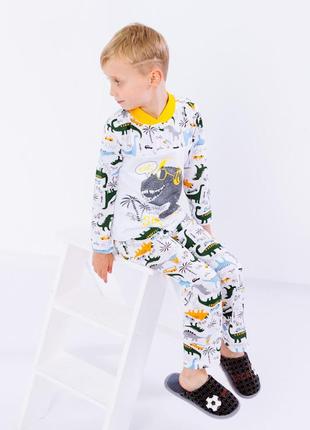 Хлопковая пижама с динозаврами2 фото